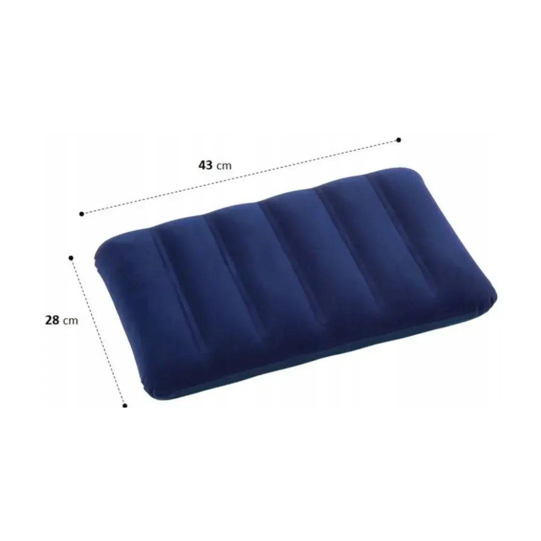 Almohada Azul Inflable Intex - Compacta y Suave - Imagen 3