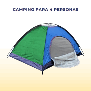 Tienda para Camping de 4 Personas - Resistente e Impermeable