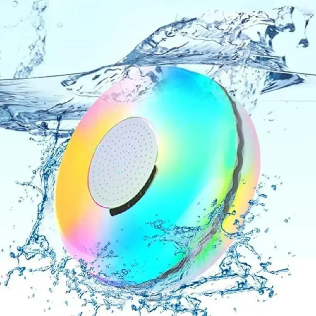 🔊 Parlante Flotante RGB Resistente al Agua – Sonido 360° y Luces LED - Imagen 3